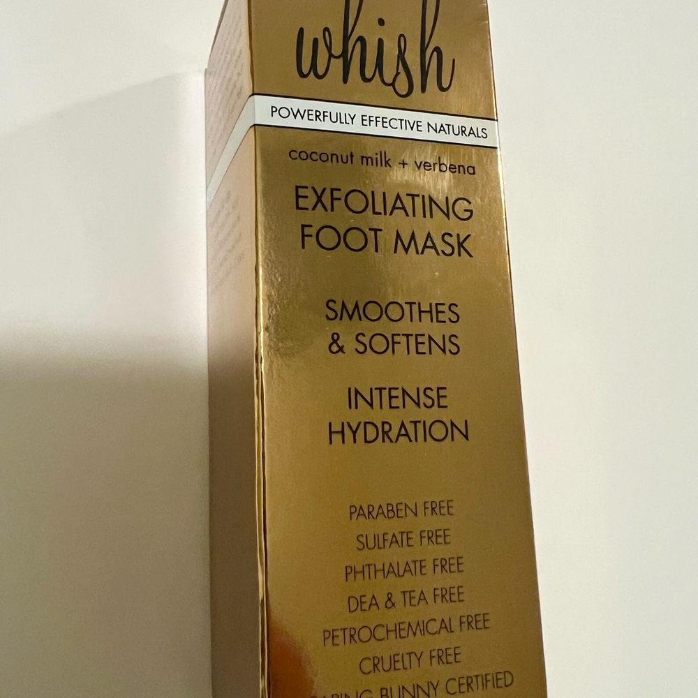 Whish Coconut Milk & Verbena Gold Foot Mask
